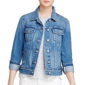 Paige classic denim jacket, size Medium, hip length, mint condition, hardly worn